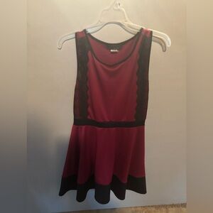 XL Red & Black Dress